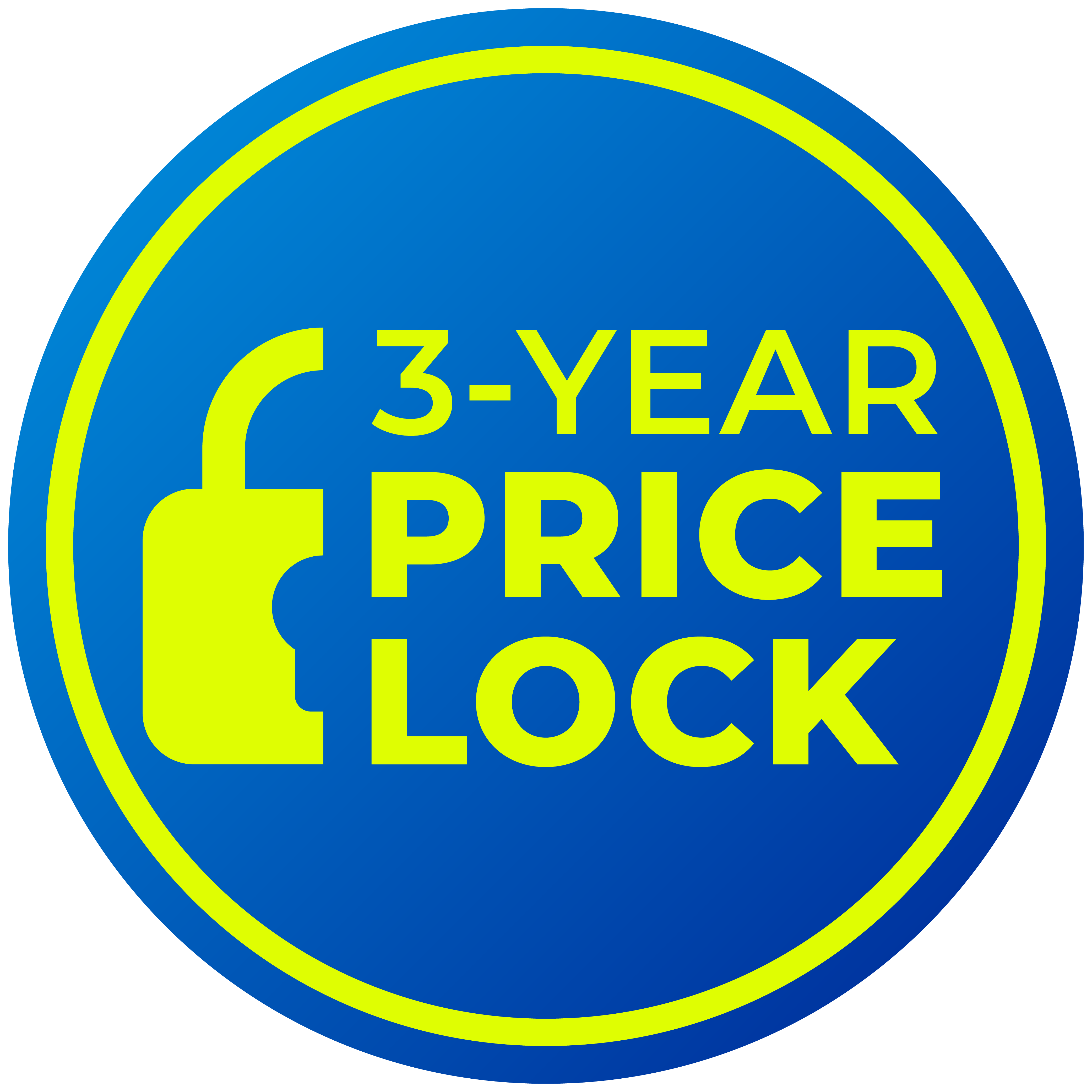 3-Year Price Lock